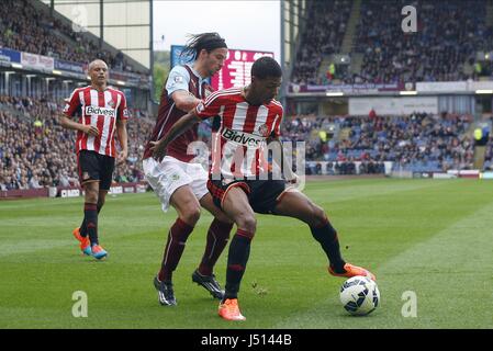 GEORGE BOYD & PATRICK VAN AANH BURNLEY V SUNDERLAND TURF MOOR BURNLEY INGHILTERRA 20 Settembre 2014 Foto Stock