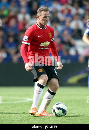 WAYNE ROONEY, Manchester United FC, LEICESTER CITY V MANCHESTER UNITED BARCLAYS PREMIER LEAGUE, 2014 Foto Stock