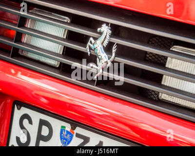 Rosso Ferrari 348 tb dettagli Foto Stock