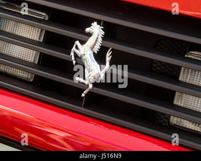 Rosso Ferrari 348 tb dettagli Foto Stock