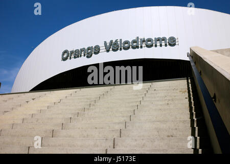 Orange Stadio Vélodrome di Marsiglia Foto Stock