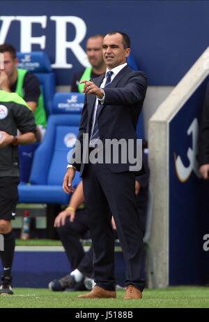 ROBERTO MARTINEZ LEICESTER CITY V Everton il re lo stadio di potenza Leicester Inghilterra 16 Agosto 2014 Foto Stock