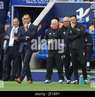 ROBERTO MARTINEZ LEICESTER CITY V Everton il re lo stadio di potenza Leicester Inghilterra 16 Agosto 2014 Foto Stock