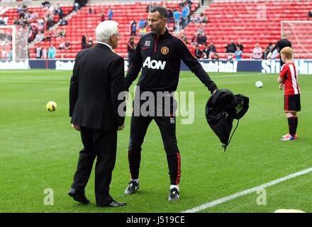 RYAN vedi figg. *** IL MANCHESTER UNITED ASSISTANT MANAGER MANCHESTER UNITED ASSISTANT MA STADIO DELLA LUCE SUNDERLAND INGHILTERRA 24 Agosto 20 Foto Stock