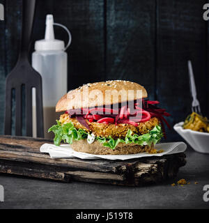 Orientare vegetariano burger Foto Stock