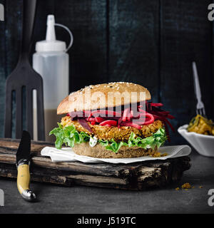 Orientare vegetariano burger Foto Stock