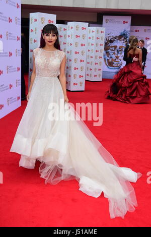 Roxanne Pallett arrivando per la Vergine TV British Academy Awards televisione 2017 tenutasi presso la Sala del Festival a Southbank Centre di Londra. Stampa foto di associazione. Picture Data: domenica 14 maggio, 2017. Vedere PA storia SHOWBIZ BAFTA. Foto di credito dovrebbe leggere: Ian West/PA FILO Foto Stock