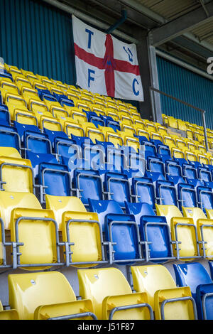 Torquay United Football Club è un associazione professionale di calcio di club con sede a Torquay, Devon, Inghilterra. Lega Nazionale 1, Foto Stock