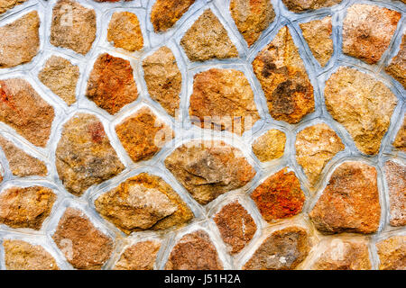 Ruvido grunge muro di pietra naturale pattern Foto Stock