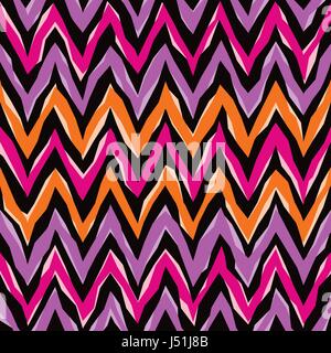 A forma libera a zig-zag astratto modello si ripete perfettamente. Illustrazione Vettoriale