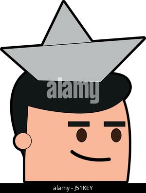 L'uomo cartoon immagine dell'icona Illustrazione Vettoriale