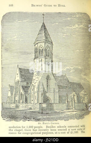 "Browns" Illustrated Guide to Hull" fornisce una panoramica completa della città di Hull, in Inghilterra, combinando informazioni storiche con una rappresentazione visiva dei punti di riferimento del cityâ. Foto Stock