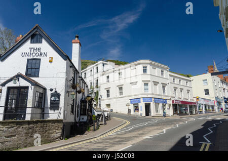 Terrazza Bellevue in Great Malvern, Worcestershire Foto Stock