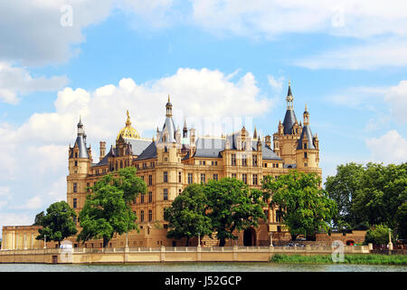 Castello di Schwerin (Schweriner Schloss), Germania Foto Stock