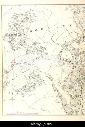 La storia, la topografia e di antichità di Highgate, nella contea di Middlesex; con note sul quartiere circostante ... Con una mappa e le illustrazioni Foto Stock