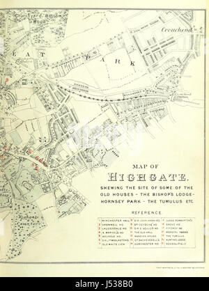 La storia, la topografia e di antichità di Highgate, nella contea di Middlesex; con note sul quartiere circostante ... Con una mappa e le illustrazioni Foto Stock