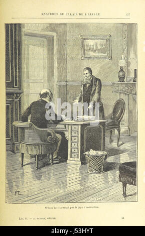 "MystÃ¨res du Palais de l'ÃHQ©lysÃ e" (Misteri del lysÃ Palazzo ÃHQ©e) è un'opera francese, probabilmente un'opera letteraria o artistica che esplora i segreti e gli intrighi che circondano il Palazzo Ã™lysÃ©e, la residenza ufficiale del presidente francese. Il lavoro può esaminare gli eventi politici e il funzionamento nascosto della governance francese. Foto Stock