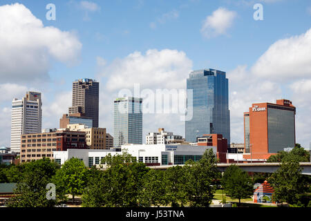 Little Rock Arkansas, Junction Bridge, vista, skyline del centro, grattacieli alti grattacieli costruire edifici, skyline della città, quartiere, orizzonte Foto Stock