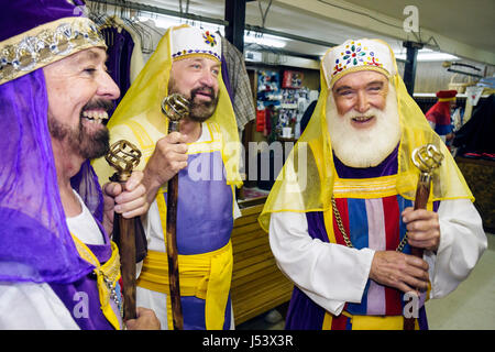 Eureka Springs Arkansas,Ozark Mountains,New Great Passion Play,attore,costume,personaggio biblico,backstage,New Testament,religione,intrattenimento,uomini d'uomo Foto Stock