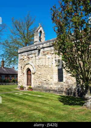 Il lebbroso cappella o Cappella dell'Ospedale di Santa Maria Maddalena fondata 1117 a Ripon North Yorkshire, Inghilterra Foto Stock