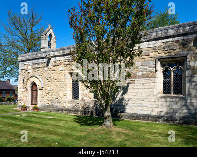 Il lebbroso cappella o Cappella dell'Ospedale di Santa Maria Maddalena fondata 1117 a Ripon North Yorkshire, Inghilterra Foto Stock