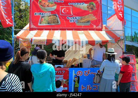 Echigo Hillside Park stallo alimentare Nagaoka città Niigata Giappone Foto Stock