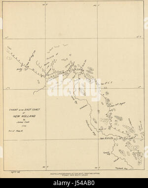 Immagine presa da pagina 41 del 'commenti su Cook's Log-H.M.S. Adoperano, 1770. Con gli estratti, grafici e schizzi. [Sulla "Corner" MS. di Cook's Journal' Foto Stock