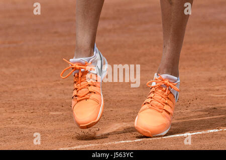 Roma, Italia. 16 Maggio, 2017. Roberta Vinci di Italia in azione durante il match tra Ekaterina Makarova della Russia durante il Internazionali BNL d'Italia 2017 - al Foro Italico il 16 maggio 2017 in Roma, Italia. Credito: marco iorio/Alamy Live News Foto Stock