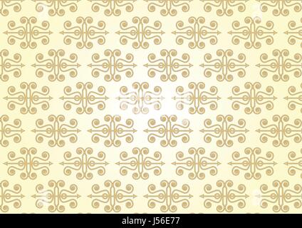 Vintage seamless pattern style su colore giallo chiaro dello sfondo. Roman pattern style Illustrazione Vettoriale