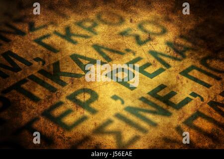 Lettere Greche grunge concept Foto Stock