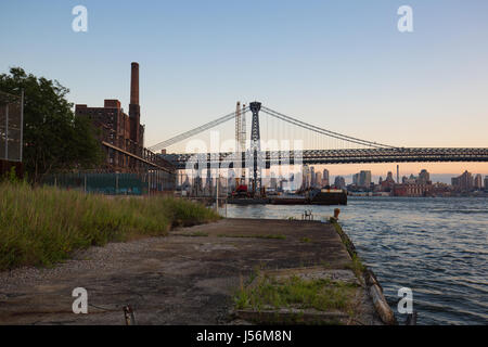 Willamsburg, Ponte di Brooklyn Foto Stock