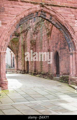 Arbroath Abbey rovine a Arbroath in Angus , Scozia. Foto Stock