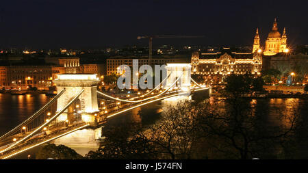 Budapest di notte 2 Foto Stock