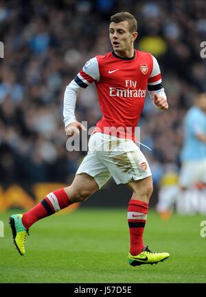 JACK WILSHERE Arsenal FC Arsenal FC Etihad Stadium Manchester Inghilterra 14 Dicembre 2013 Foto Stock