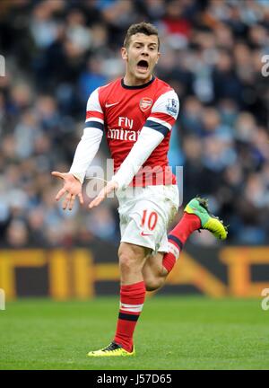 JACK WILSHERE Arsenal FC Arsenal FC Etihad Stadium Manchester Inghilterra 14 Dicembre 2013 Foto Stock