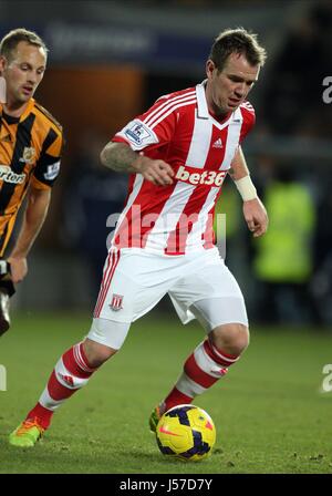 GLENN WHELAN Stoke City FC Stoke City FC KC Stadium Hull Inghilterra 14 Dicembre 2013 Foto Stock