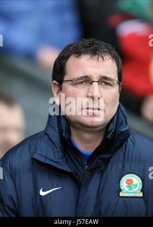 GARY BOWYER Blackburn Rovers MANAGER Blackburn Rovers MANAGER EWOOD PARK BLACKBURN INGHILTERRA 04 Gennaio 2014 Foto Stock
