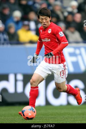 BO-KYUNG KIM CARDIFF CITY FC CARDIFF CITY FC Reebok Stadium Bolton Inghilterra 25 Gennaio 2014 Foto Stock