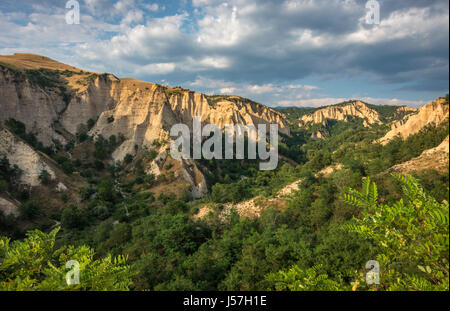 Melnik piramidi di sabbia, Buglaria. Foto Stock