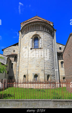 L'esterno dell'abside del Duomo di Piacenza Piacenza, Emilia Romagna, Italia, Europa. Foto Stock