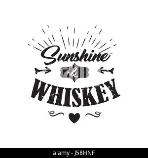 Vettore di whiskey badge Illustrazione Vettoriale