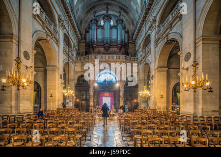 Saint Paul & Saint Louis chiesa (paroisse Saint-paul saint-louis), Marais, Parigi, Francia Foto Stock