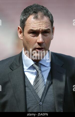 Paolo CLEMENTE SWANSEA CITY MANAGER STADIUM DI LUCE SUNDERLAND INGHILTERRA 13 Maggio 2017 Foto Stock