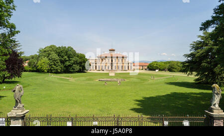 Villa Bagatti Valsecchi, villa, vista aerea, del XVIII secolo, villa italiana, Varedo, Monza e Brianza, Lombardia Italia, 16-05-2017 Foto Stock