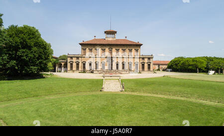 Villa Bagatti Valsecchi, villa, vista aerea, del XVIII secolo, villa italiana, Varedo, Monza e Brianza, Lombardia Italia, 16-05-2017 Foto Stock