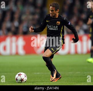 NEYMAR Barcellona FC CELTIC PARK GLASGOW Scozia 01 Ottobre 2013 Foto Stock