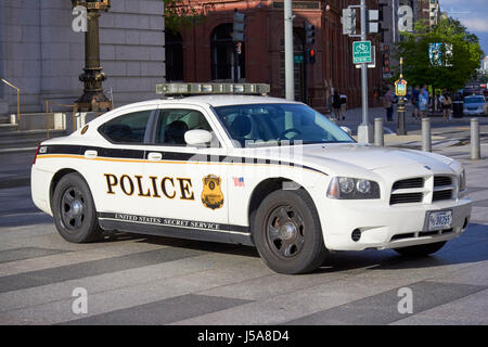 Negli Stati Uniti il servizio segreto veicolo polizia Washington DC USA Foto Stock