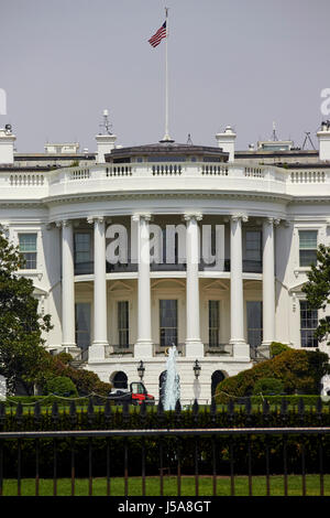 Facciata sud della casa bianca a Washington DC USA Foto Stock