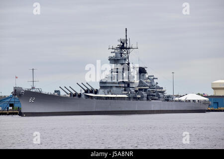 Uss new jersey corazzata philadelphia STATI UNITI D'AMERICA Foto Stock