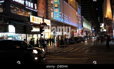 Retail Business Area dello Shopping a Portland Street Mongkok Kowloon Hong Kong Foto Stock